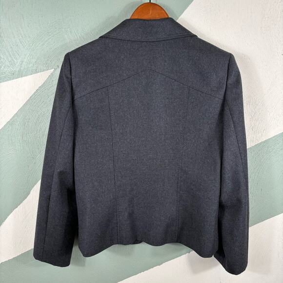 Valentino Women’s 3 Piece Vintage Pant Suit Size 10 with Size 8 Skirt Dark Gray - Picture 4 of 16